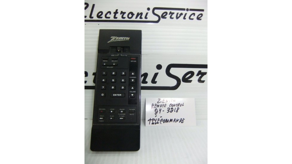 Zenith 24-3218  tv vcr remote control .